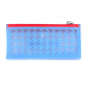Preview: Lightree Pouch Hope, neon Streifen in blau und gelb, Zipp Verschluss